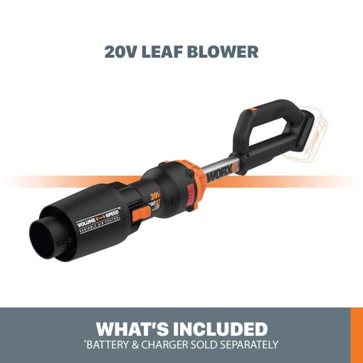 WORX Nitro WG543.9 20V Cordless Leaf Blower, Electric Blower with 410CFM & 130MPH, Blowers for Lawn Care with 2.3 Lbs, Battery & Charger Not Included - Image 3