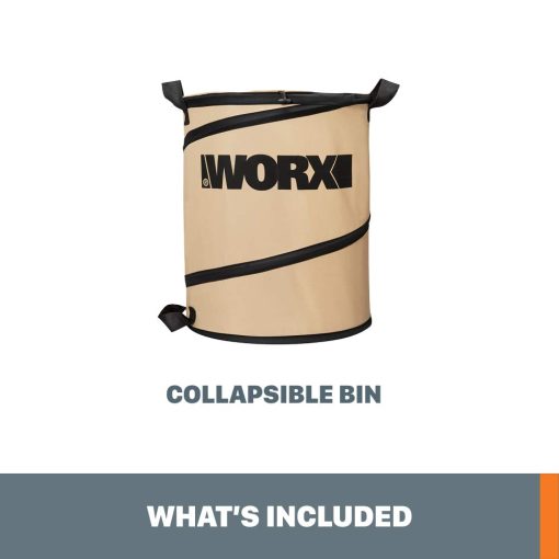 Worx WA0030 Landscaping 26-Gallon Collapsible Yard Waste Bag/Leaf Bin - Image 2