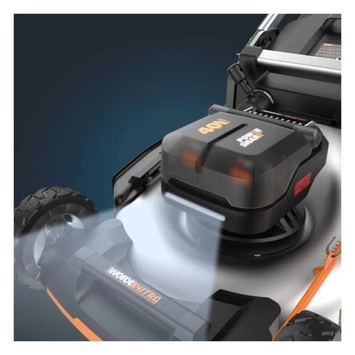Worx 40V Cordless Lawn Mower, Electric Mower with Brushless Motor, 3-in-1 Self-Propelled Lawn Mower WG753-2 Batteries & Charger Included - Image 2