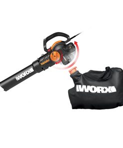 WORX WG512 12 Amp Trivac, 3 in 1 Electric Leaf Blower, Leaf Vacuum & Leaf Mulcher for Lawn Care