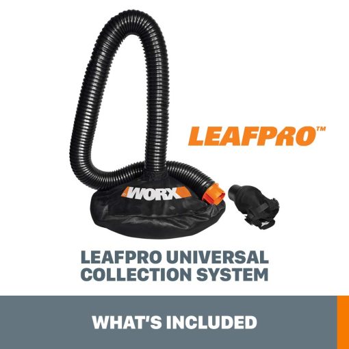 WORX WA4054.2 LeafPro Leaf Collection System for WORX Blower/Vac with up to a 5” Diameter Tube - Image 2