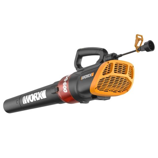 WORX WG520 12 Amp Turbine 600 Electric Leaf Blower - Image 3