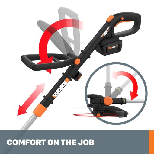 Worx GT Revolution 20V 12" String Trimmer Grass Trimmer/Edger/Mini-Mower, WG170.3 - Image 4