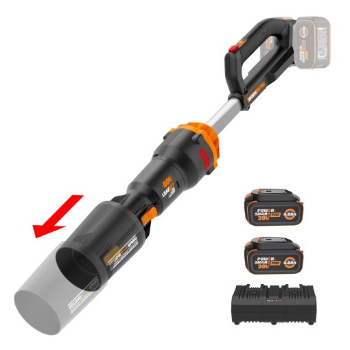 WORX Nitro WG585 40V Cordless Leaf Blower, Electric Blower with 620CFM & 165MPH, Blowers for Lawn Care with Brushless Motor & 3 Speed Control, 2 Batteries & Charger Included