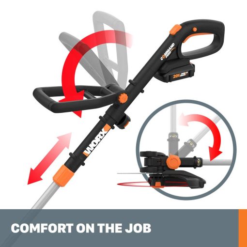 Worx GT Revolution 20V 12" String Trimmer Grass Trimmer/Edger/Mini-Mower, WG170.2 - Image 5