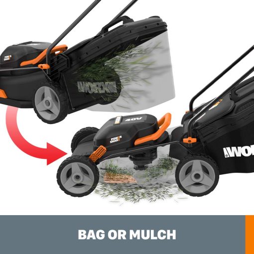 WORX WG911 20V PowerShare Lawn Mower and Grass Trimmer (Batteries & Charger Included) - Image 5