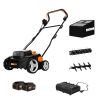 Worx Nitro 40V Cordless 14" Lawn Dethatcher w/ Brushless Motor, 2-in-1 Dethatcher and Scarifier Removes Deep Thatch, Dethatcher Cordless Tool to Improve Grass Health - 2 Batteries & Charger Included