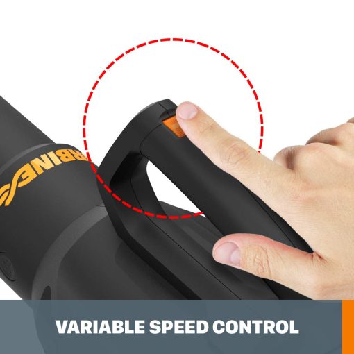 WORX WG547.9 20V Cordless Leaf Blower, Electric Blower with Turbine Fan, Blowers for Lawn Care with 2 Speed Control, Battery & Charger Not Included - Image 5