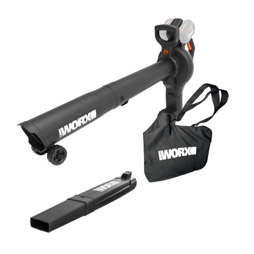 WORX WG583.9 40V Cordless Leaf Blower, 3 in 1 Blowers for Lawn Care with Vacuum & Mulcher, Electric Blower with Brushless Motor & 2 Speed Control, 2 Batteries & Charger Not Included