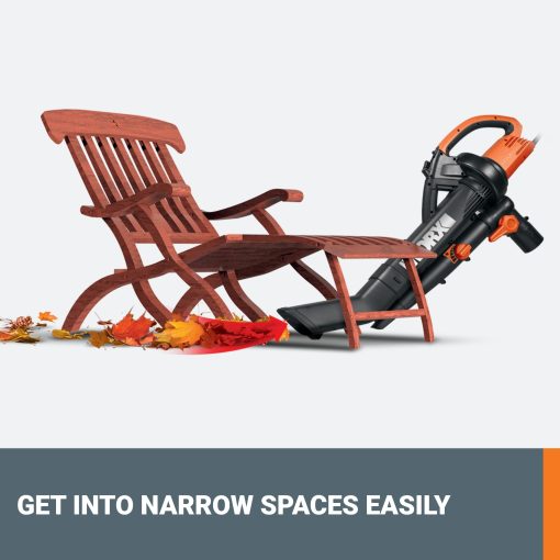 WORX WG509 12 Amp Trivac, 3 in 1 Electric Leaf Blower, Leaf Vacuum & Leaf Mulcher for Lawn Care - Image 4
