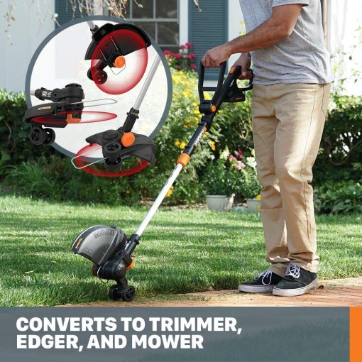 Worx GT Revolution 20V 12" String Trimmer Grass Trimmer/Edger/Mini-Mower, WG170.2 - Image 6