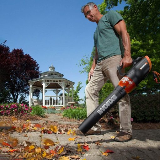 WORX WG520 12 Amp Turbine 600 Electric Leaf Blower - Image 6
