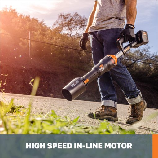 WORX Nitro WG585.9 40V Cordless Leaf Blower, Electric Blower with 620CFM & 165MPH, Blowers for Lawn Care with Brushless Motor & 3 Speed Control, 2 Batteries & Charger Not Included - Image 7