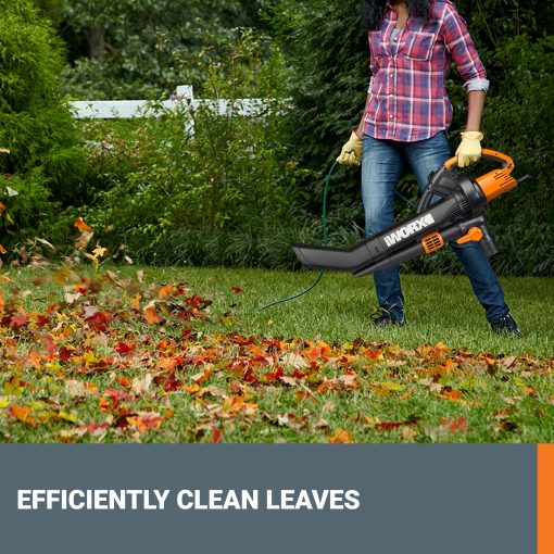 WORX WG509 12 Amp Trivac, 3 in 1 Electric Leaf Blower, Leaf Vacuum & Leaf Mulcher for Lawn Care - Image 5