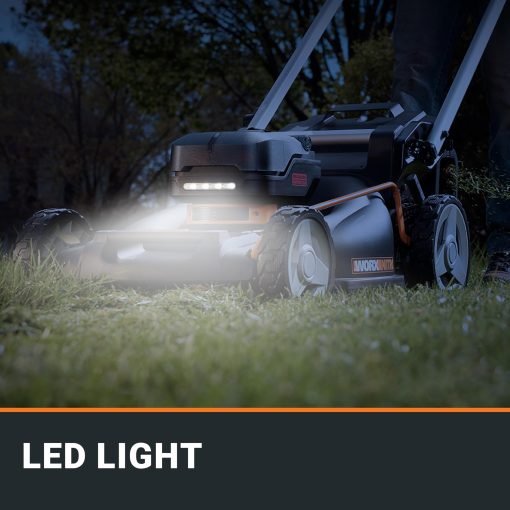 WORX Nitro 40V 21" Cordless Lawn Mower with Aerodeck & Intellicut, Electric Mower with Variable Speed, Self-propelled Lawn Mower WG760 – (2) PowerShare 5.0Ah Batteries & Charger Included - Image 2