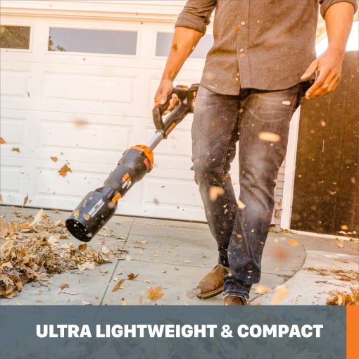 WORX Nitro WG585.9 40V Cordless Leaf Blower, Electric Blower with 620CFM & 165MPH, Blowers for Lawn Care with Brushless Motor & 3 Speed Control, 2 Batteries & Charger Not Included - Image 5
