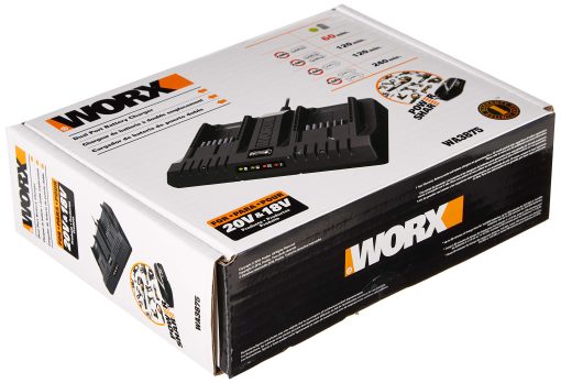 Worx WA3875 20V Li-ion Dual Port 2 Hour Charger - Image 2