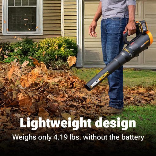 WORX Nitro WG581.9 40V Cordless Leaf Blower, Quiet Electric Blower for Lawn Care with 530CFM & 140MPH, Batteries & Charger Not Included - Image 4